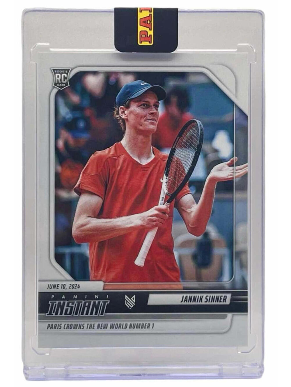 2024 Panini Instant # 1 Jannik Sinner Tennis Rookie Card (RC )